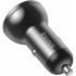 Автомобільний зарядний пристрій Baseus Digital Display 2USB (4.8A 24W) (CCBX-0G) Grey