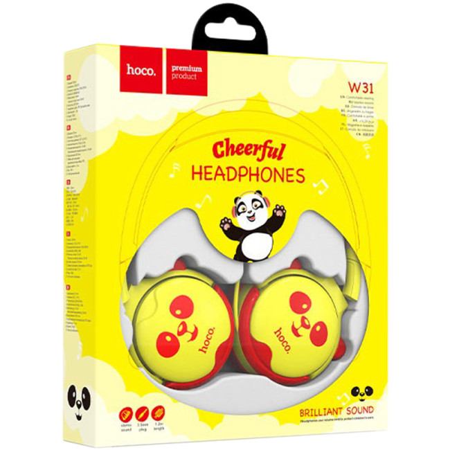 Навушники дитячі Hoco W31 Yellow Навушники дитячі Hoco W31 Yellow