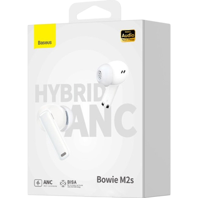 Бездротові навушники TWS Baseus M2s White Бездротові навушники TWS Baseus M2s White