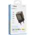 Мережевий зарядний пристрій Gelius Genesis GP-HC055 USB+Type-C 30W GaN (Incredible series) Transparent Black