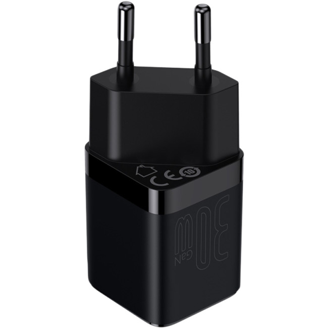 Мережевий зарядний пристрій Baseus GaN3 30W 1Type-C (CCGN010101) Black
