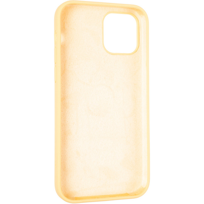 Чохол Original Full Soft Case для iPhone 12/12 Pro (without logo) Yellow Чохол Original Full Soft Case для iPhone 12/12 Pro (without logo) Yellow
