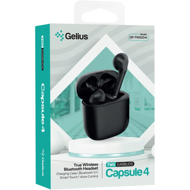 Бездротові навушники TWS Gelius Capsule 4 GP-TWS-004i Black