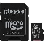 Карта пам'яті microSDXC 64Gb Kingston Canvas Select Plus A1 (UHS-1) (R-100Mb/s) + адаптер SD