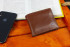Чоловіче шкіряне портмоне з затиском ST Leather В460 Коричневий