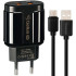 Мережевий зарядний пристрій Gelius Avangard GP-HC06 2USB 2.4A 12W + кабель Type-C Black