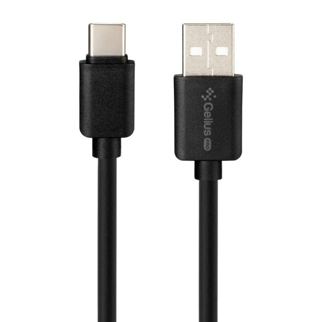 Мережевий зарядний пристрій Gelius Avangard GP-HC06 2USB 2.4A 12W + кабель Type-C Black