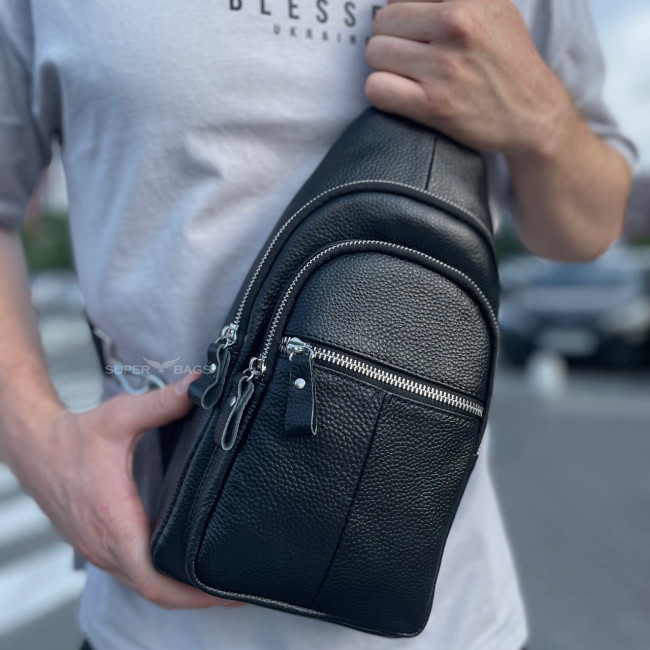 Чоловічий крос-боді-слінг із натуральної шкіри Tiding Bag A25F-5060A