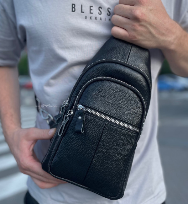 Чоловічий крос-боді-слінг із натуральної шкіри Tiding Bag A25F-5060A