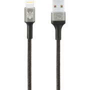 Кабель USB Gelius Strong Ukraine GP-UCN002L Lightning (1.2м) (3A) Black