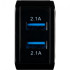 Мережевий зарядний пристрій Gelius Prime GU-HC02 2USB 2.1A 12W + кабель Type-C Black