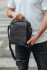 Шкіряна чоловіча чорна сумка Tiding Bag 412572