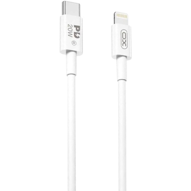 Кабель USB XO NB-Q189A Type-C to Lightning 20W 1m White