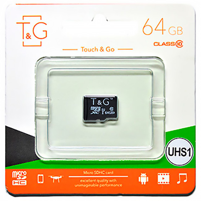 Карта пам'яті microSDXC 64Gb T&G (UHS-1)(Class 10)