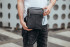 Шкіряна чоловіча чорна сумка Tiding Bag DL9256-4