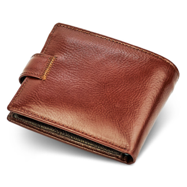 Чоловічий портмоне з натуральної шкіри ST Leather B104 Коричневий