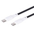 Кабель USB Gelius Full Silicon GP-UCN001CC Type-C to Type-C (1.2м) (60W) Black/White