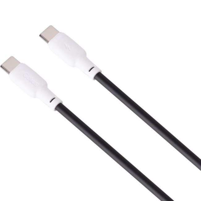Кабель USB Gelius Full Silicon GP-UCN001CC Type-C to Type-C (1.2м) (60W) Black/White