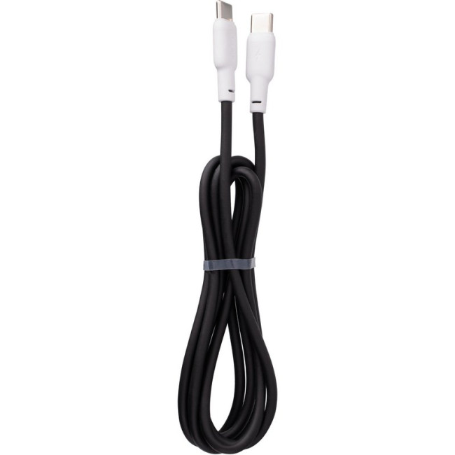 Кабель USB Gelius Full Silicon GP-UCN001CC Type-C to Type-C (1.2м) (60W) Black/White