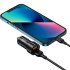 Автомобільний зарядний пристрій XO CC48 2USB + кабель USB/Lightning Black
