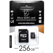 Карта пам'яті microSDXC 256Gb T&G (UHS-3)(Class 10) + адаптер SD