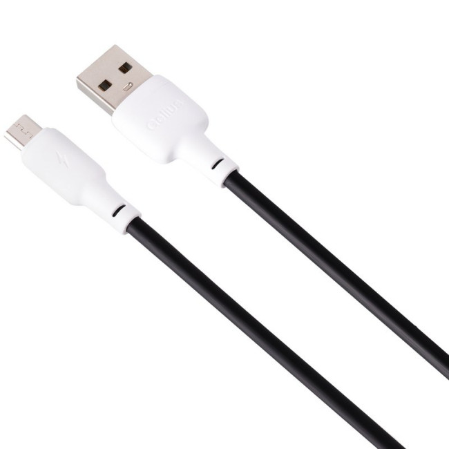 Кабель USB Gelius Full Silicon GP-UCN001M MicroUSB (1.2m) (18W) Black/White