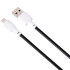 Кабель USB Gelius Full Silicon GP-UCN001M MicroUSB (1.2m) (18W) Black/White