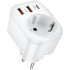 Мережевий зарядний пристрій Gelius Moxie GP-HC050 2USB (QC3.0) + Type-C (PD20W) White