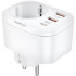 Мережевий зарядний пристрій Gelius Moxie GP-HC050 2USB (QC3.0) + Type-C (PD20W) White