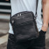 Шкіряна чоловіча чорна сумка Tiding Bag 711511