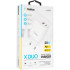 Мережевий зарядний пристрій Gelius X-Duo GP-HC014 QC3.0/PD20W USB+Type-C White + кабель Type-C Gelius Full Silicon (18W) Black/White