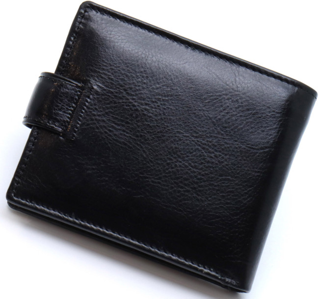 Стильне шкіряне портмоне ST Leather В 103 Чорний