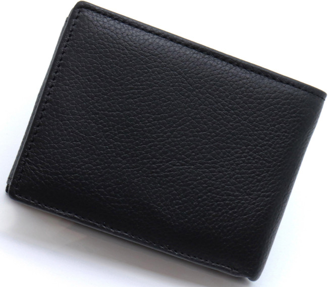 Чоловіче шкіряне портмоне середнього розміру ST Leather ST108 Чорний