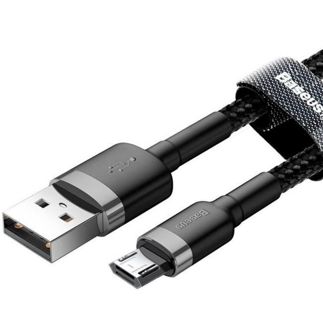 Кабель USB Baseus Cafule MicroUSB (CAMKLF-CG1) Black 2m