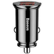 Автомобільний зарядний пристрій Baseus Circular Plastic A+A PPS (5A) (CCALL-YD01) Black