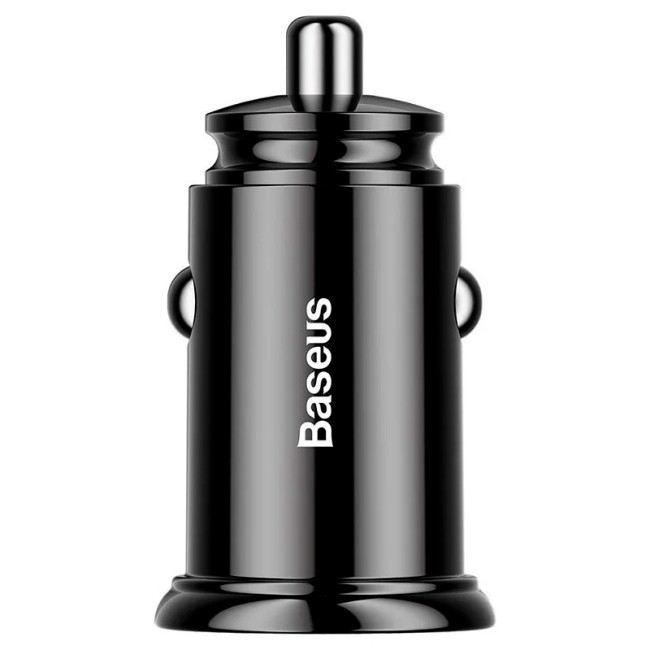 Автомобільний зарядний пристрій Baseus Circular Plastic A+A PPS (5A) (CCALL-YD01) Black