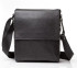 Сумка чоловіча шкіряна чорна через плече Tiding Bag SK 12317
