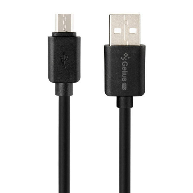 Мережевий зарядний пристрій Gelius Avangard GP-HC06 2USB 2.4A 12W + кабель MicroUSB Black