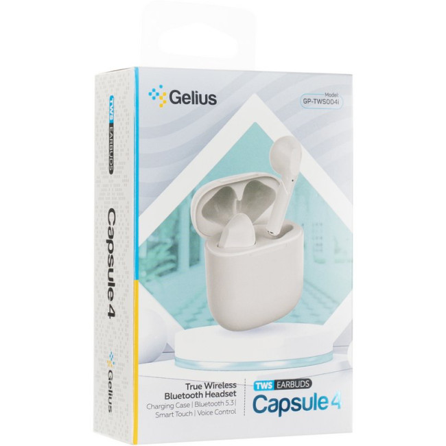Бездротові навушники TWS Gelius Capsule 4 GP-TWS-004i White