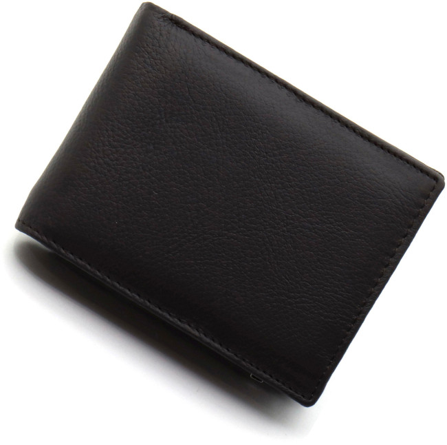 Чоловіче шкіряне портмоне середнього розміру ST Leather ST108 Коричневий
