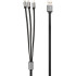 Кабель USB Gelius Squid GP-UC102 3in1 MicroUSB/Lightning/Type-C (1м) (12W) Black