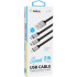 Кабель USB Gelius Squid GP-UC102 3in1 MicroUSB/Lightning/Type-C (1м) (12W) Black