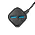 Мережевий зарядний пристрій Gelius Edition Auto ID 2USB 2.4A + кабель Lightning (тех.пак.) Black