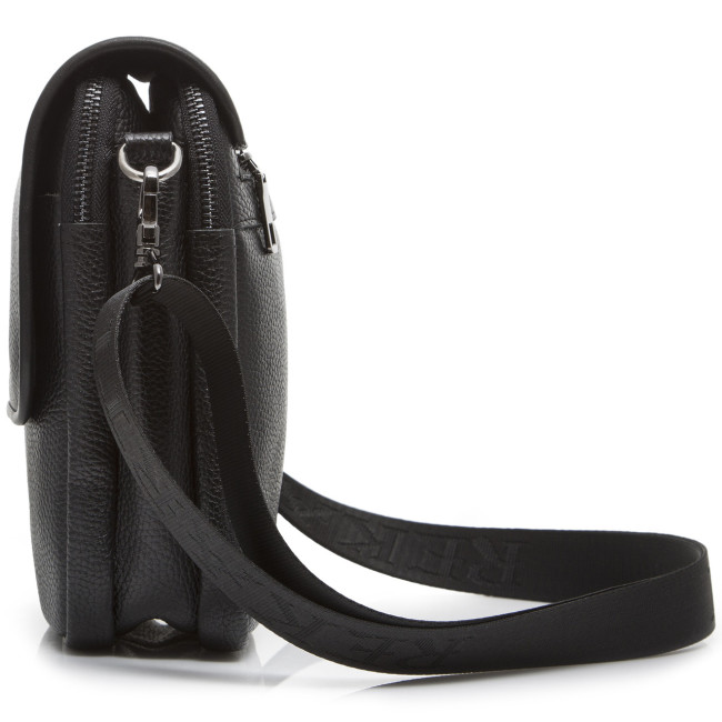 Шкіряний месенджер через плече Tiding Bag TD-23433 чорний