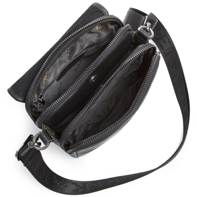 Шкіряний месенджер через плече Tiding Bag TD-23433 чорний