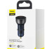 Автомобільний зарядний пристрій Baseus Particular 1USB + Type-C PPS 65W (CCKX-C0G) Dark Grey