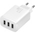 Мережевий зарядний пристрій Baseus Compact Charger 3USB 17W (CCXJ020102) White