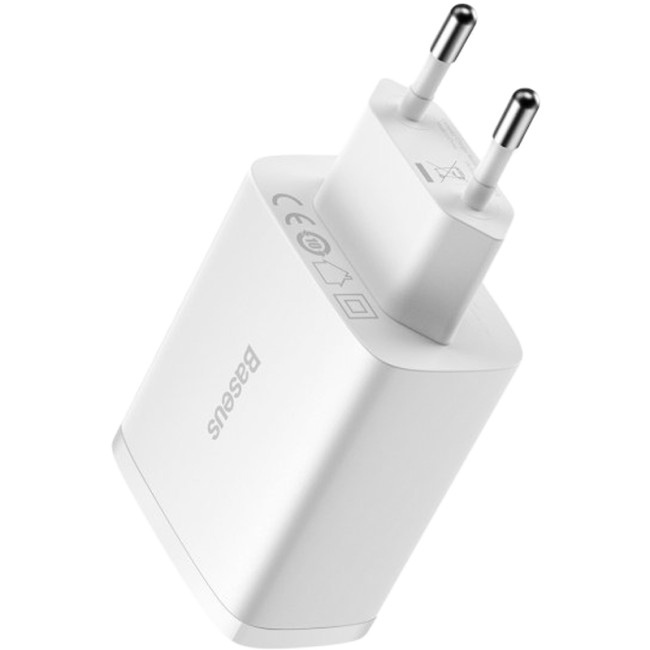 Мережевий зарядний пристрій Baseus Compact Charger 3USB 17W (CCXJ020102) White