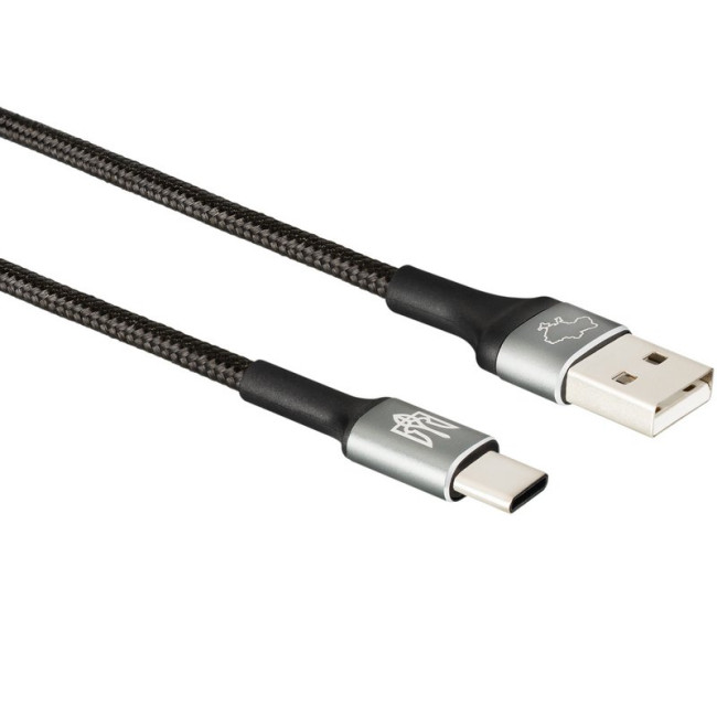 Кабель USB Gelius Strong Ukraine GP-UCN002C Type-C (1.2м) (3A) Black