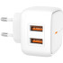 Мережевий зарядний пристрій XO L61 2USB 12W + кабель Lightning White